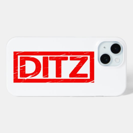 Ditz Stamp Case-Mate iPhone Case (Achterkant (horizontaal))