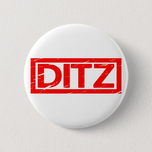 Ditz Stamp Ronde Button 5,7 Cm (Voorkant)