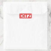 Ditz Stamp Ronde Sticker (Tas)