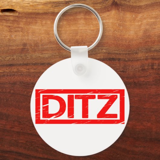 Ditz Stamp Sleutelhanger (Voorkant)