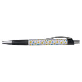 Ditzy Daisies op Blue Custom Grip Pen (Bovenkant)