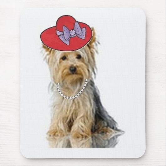 Ditzy Dogs~Original Mousepad~Yorkie Muismat (Voorkant)