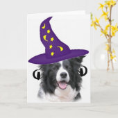 Ditzy Dogs~Original Notecard~Border Collie Kaart (Gele Bloem)
