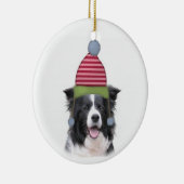 Ditzy Dogs~Original Ornament~Border Collie Keramisch Ornament (Rechts)