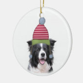 Ditzy Dogs~Original Ornament~Border Collie Keramisch Ornament (Links)