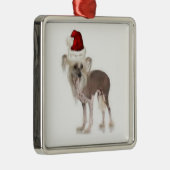 Ditzy Dogs~Original Ornament~Chinese Crested Metalen Ornament (Rechts)