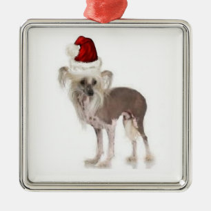 Ditzy Dogs~Original Ornament~Chinese Crested Metalen Ornament