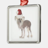 Ditzy Dogs~Original Ornament~Chinese Crested Metalen Ornament (Links)
