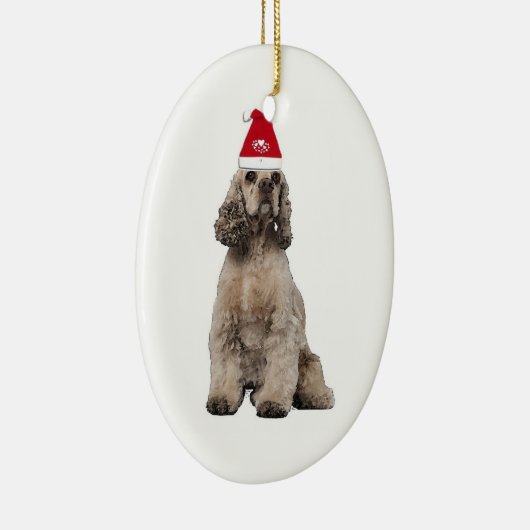 Ditzy Dogs~Original Ornament~Cocker Spaniel Keramisch Ornament (Rechts)