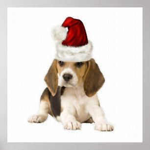 Ditzy Dogs~Original Poster~Beagle~Kerstmis Poster