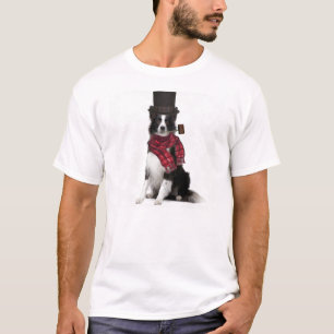 Ditzy Dogs~Original T-shirt~Border Collie~Winter T-shirt