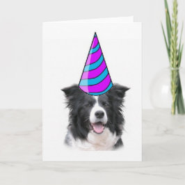 Ditzy Dogs ~ Wenskaart ~ Border Collie Verjaardag Kaart