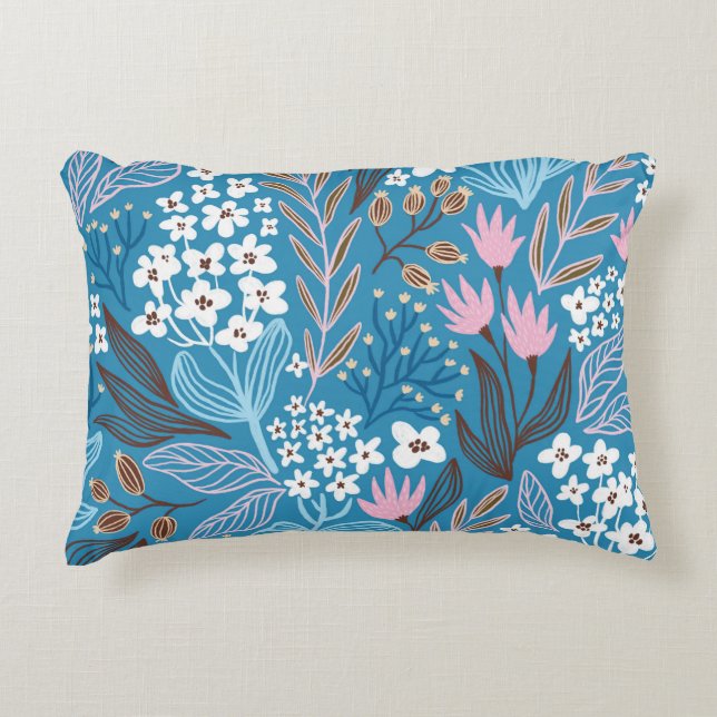 Ditzy Floral:  lentedesign. Accent Kussen (Voorkant)