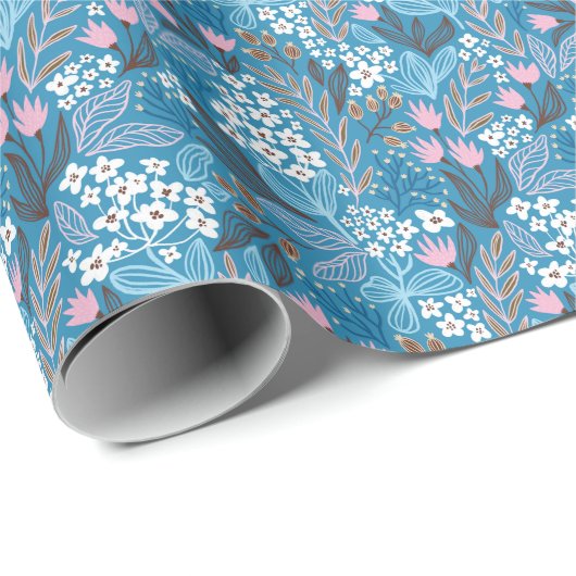 Ditzy Floral: lentedesign. Cadeaupapier (Rol Hoek)