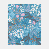 Ditzy Floral:  lentedesign. Fleece Deken (Voorkant)