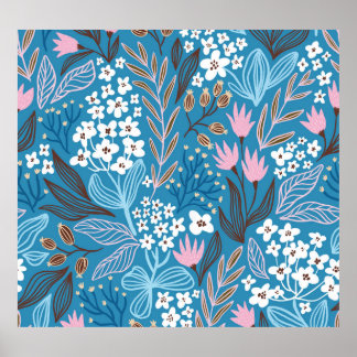 Ditzy Floral:  lentedesign. Poster