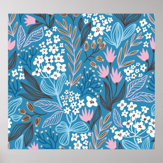 Ditzy Floral:  lentedesign. Poster (Voorkant)