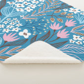 Ditzy Floral: lentedesign. Sherpa Deken (3/4)