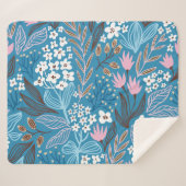 Ditzy Floral: lentedesign. Sherpa Deken (Voorkant (horizontaal))