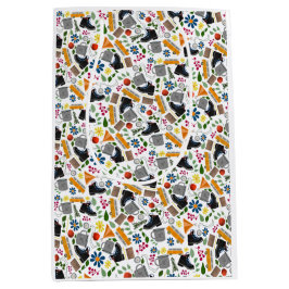 Ditzy grillig wandelpatroon | Folk Art Outdoor Medium Cadeauzakje