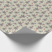 Ditzy Sock Aap Met Kerstman Hoed Kerstmis Cadeaupapier (Hoek)