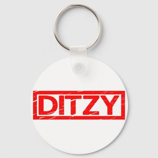 Ditzy Stamp Sleutelhanger (Achterkant)