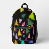 Ditzy Triangles Bedrukte Rugzak (Voorkant)