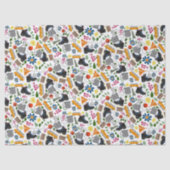 Ditzy Whimsical Hiking Pattern | Folk Art Outdoor Tissuepapier (Voorkant)