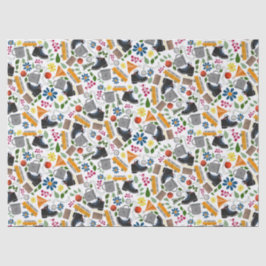 Ditzy Whimsical Hiking Pattern | Folk Art Outdoor Tissuepapier