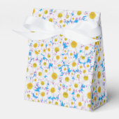 Ditzy White Daisies Custom Tent Favor Box Bedankdoosjes (Voorkant Zijde)