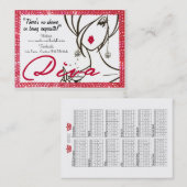 DIVA 2022 Agenda-Visitekaartjes Visitekaartje (Voorkant / Achterkant)