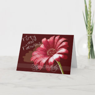 Diva' 40th Birthday Card for Baby Boomer Women Kaart