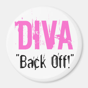 DIVA, "Achteruit!" Magnet