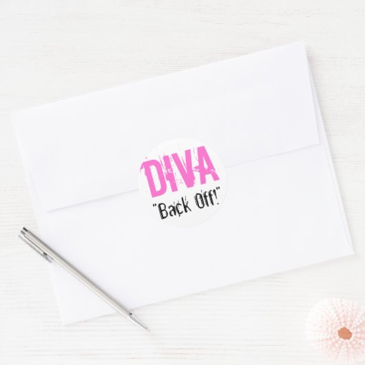 DIVA - "Achteruit!" Stickers (Envelop)