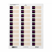 Diva-adreslabel Etiket (Full Sheet)