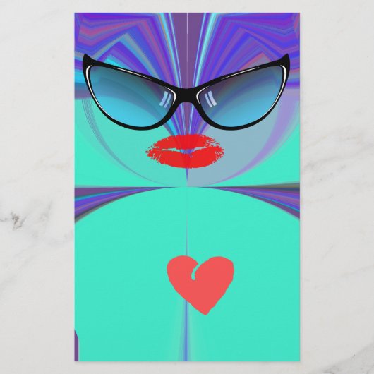 Diva Aura Vibrant Zonnebril Rode Hart Designer Pa (Voorkant)