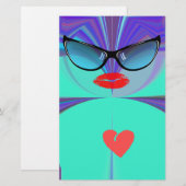 Diva Aura Vibrant Zonnebril Rode Hart Designer Pa (Voorkant / Achterkant)