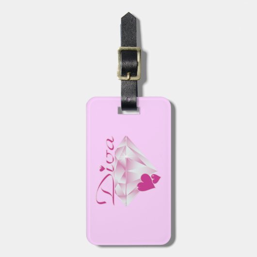 Diva Bagagelabel (Voorkant verticaal)