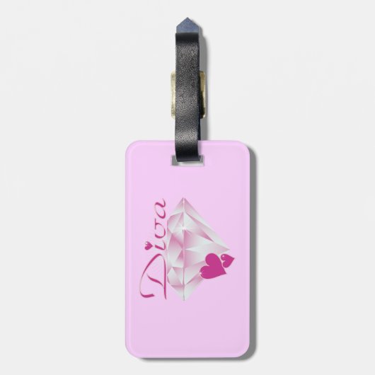 Diva Bagagelabel (Achterkant verticaal)