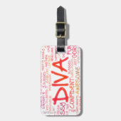 Diva Bagagelabel (Voorkant verticaal)