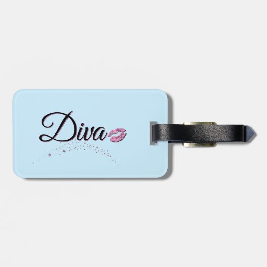 Diva Bagagelabel (Achterkant horizontaal)