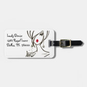 "DIVA"-Bagagelabels personaliseren Bagagelabel (Voorkant horizontaal)