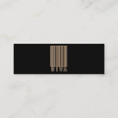 Diva Barcode Style Mini Visitekaartje (Achterkant)
