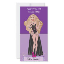 Diva Birthday DIY pop-up Kaart