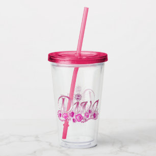 Diva Bling Acryl Drinkbeker