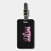 Diva Bling Bagagelabel (Voorkant verticaal)