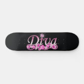 Diva Bling Persoonlijk Skateboard (Horizontaal)