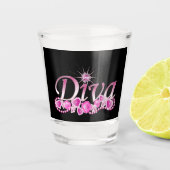 Diva Bling Shot Glas (Voorkant)