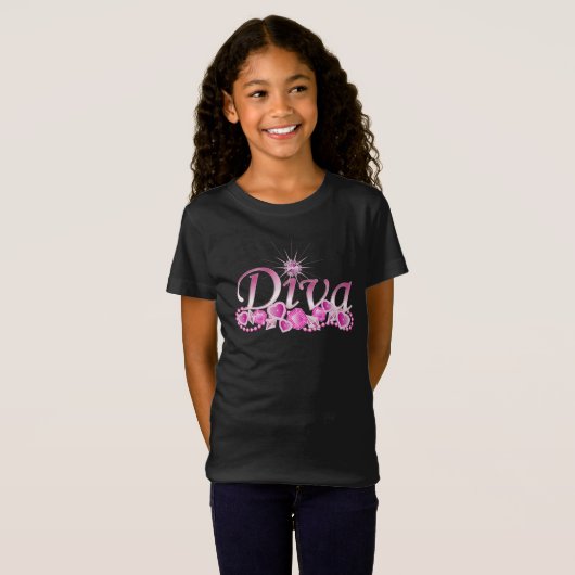 Diva Bling T-shirt (Voorkant volledig)
