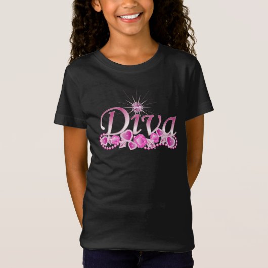 Diva Bling T-shirt (Voorkant)